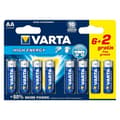 Miniatyrbillede 1 af 5: Alkaline Batteri Varta LR6 AA 1,5V High Energy (8 pcs)