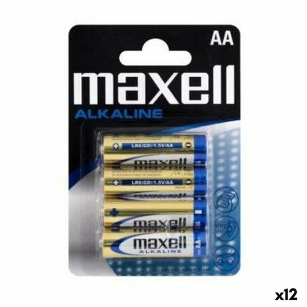 Alkaliska Batterier Maxell LR06 (12 antal)