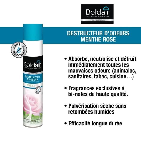 Boldair odor eliminator rosa mint 500ml