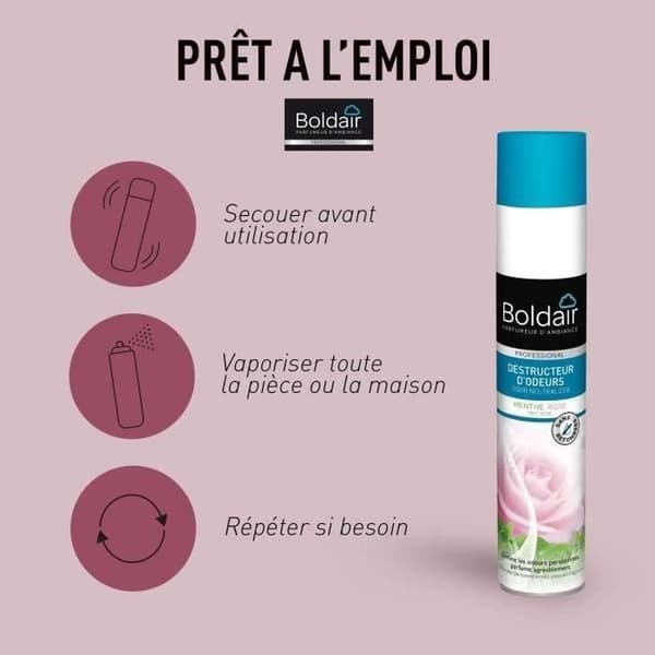 Boldair odor eliminator rosa mint 500ml