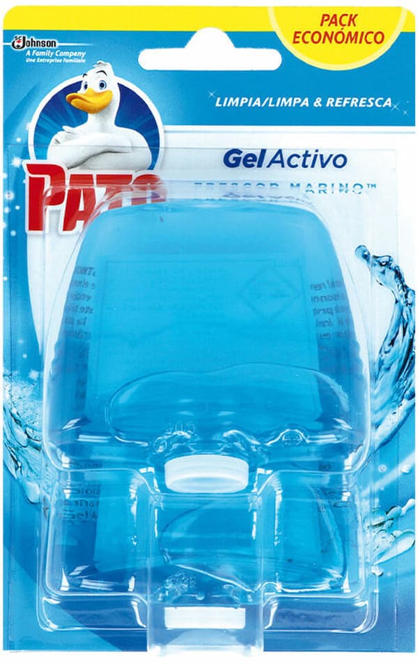 Toilet air freshener Pato Gel Activo Navy 2 Units Disinfectant