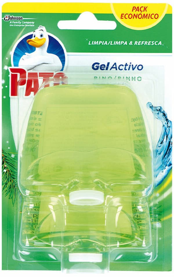 Toilet air freshener Pato Gel Activo Pinewood 2 Units Disinfectant