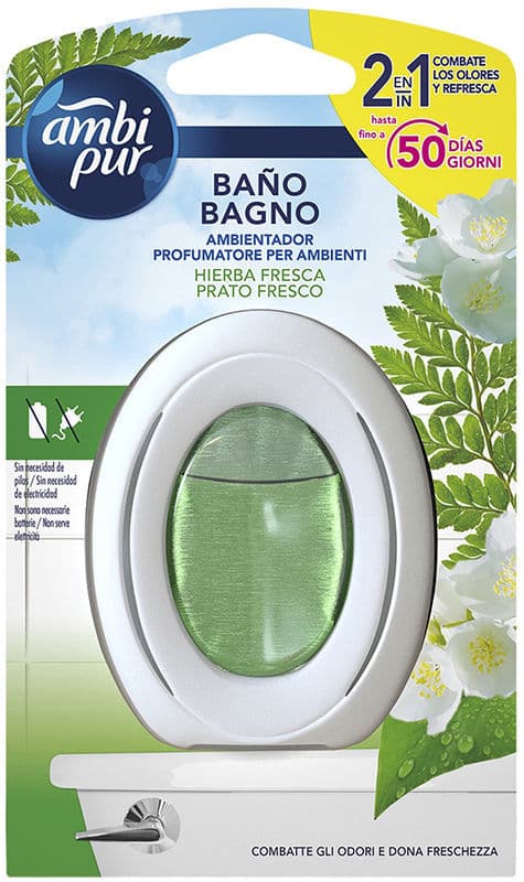 Ambi Pur Bath Air Freshener Fresh Herb 50 Days