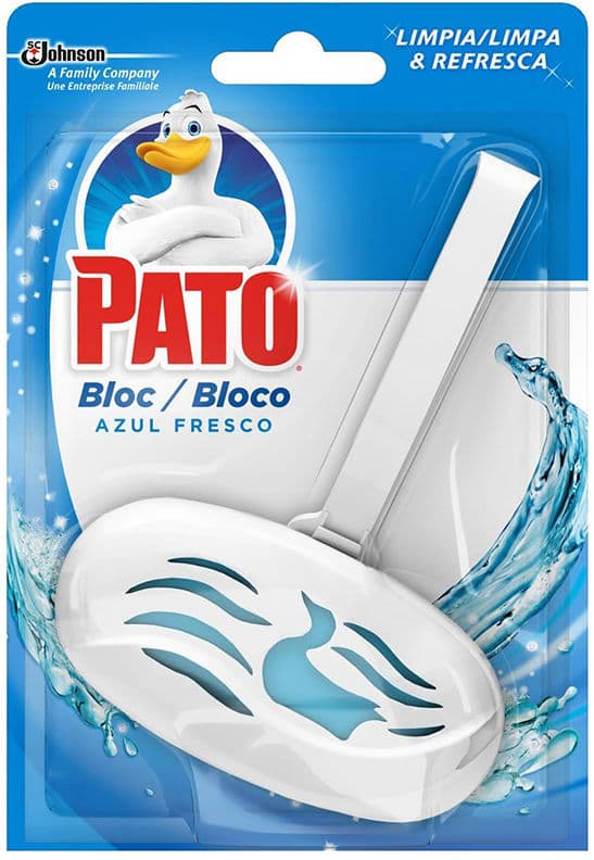 Pato WC Bloc Blue Water Cleans & Sanitizes Device + Refill 40 g