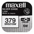 Miniatyrbild 2 av 2: Knappbatteri Maxell SR521SW 379 1,55 V Knappcellsbatterier