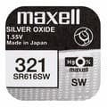 Miniatyrbillede 2 af 3: Knapbatteri Maxell SR616SW 321 1,55 V Knap-cellbatteri