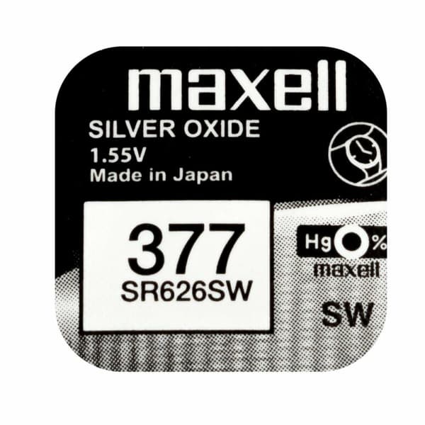 Knapbatteri Maxell SR626SW 377 1,55 V Knap-cellbatteri