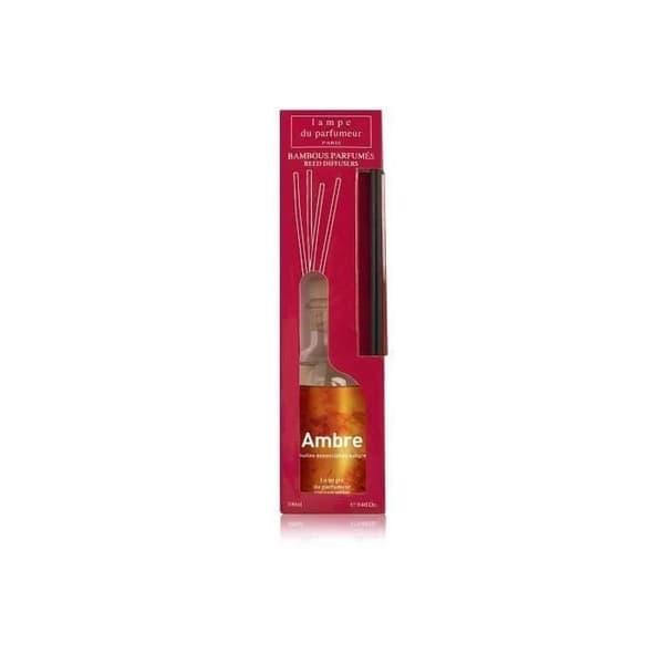 Doftflaska amber 100 mL med 7 bambustickor