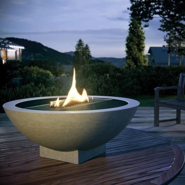 Cheminée Iris Concrete Tenderflame utomhus- och inomhusbrännare uppladdningsbar