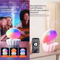 Miniatyrbild 4 av 4: INN Luftfuktare 18,5x16,5x20cm 550ml bluetooth 5,3 aromspridare bluetooth högtalarfunktion och 3 ljuslägen