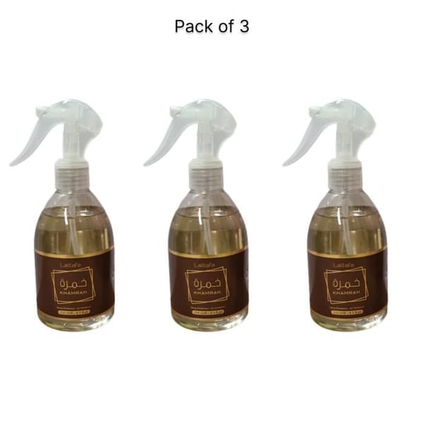 Lattafa Khamrah Parfum D'ambiance Hem 3 * 250ml