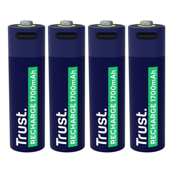 Batterier Trust 25631 AA 3,7 V (4 enheder)