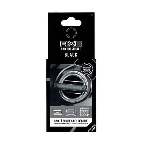 AX luftfräschare Aluminium svart svart/silver 3 st
