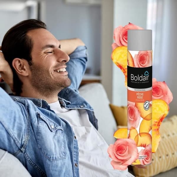 BOLDAIR parfymerande rosa persika 750ml