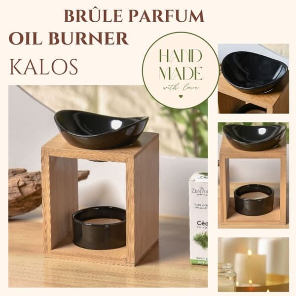 Brännare - ZEN'AROME - Naturéa Kalos - Glaserad keramik - Bambu - 55ml