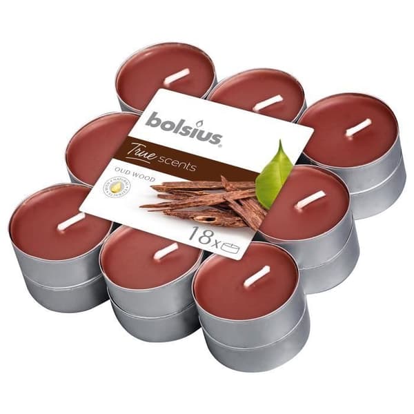 Bolsius doftljus True Scents Old Wood brown 18 st