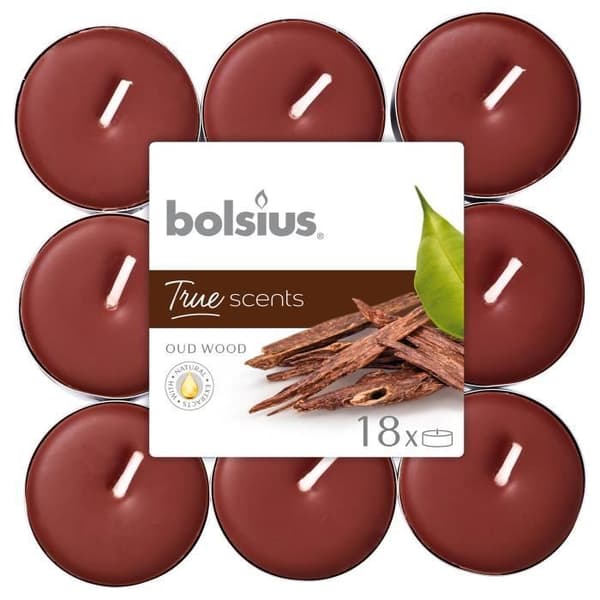 Bolsius doftljus True Scents Old Wood brown 18 st