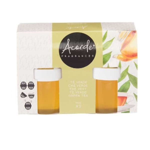 Set med luftfräschare Acorde 1165-TEVERDE Grönt te Gel (24 antal)