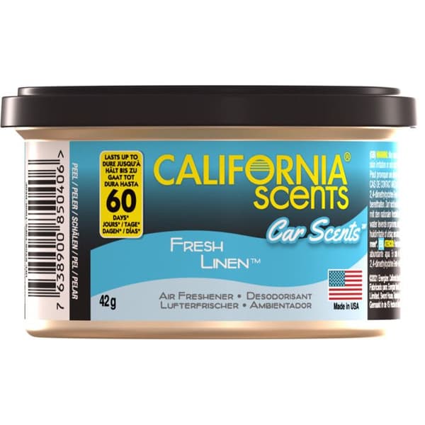California Scents Fresh Linen luftfräschare förpackad 42 gram