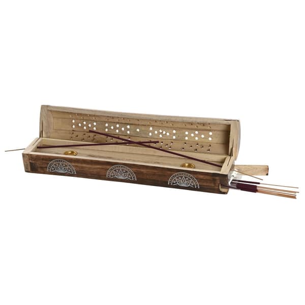 Teline Home ESPRIT Mangopuu Mandala Intialainen mies 31 x 6 x 6,5 cm Suitsuke (6 osaa) (10 osaa)