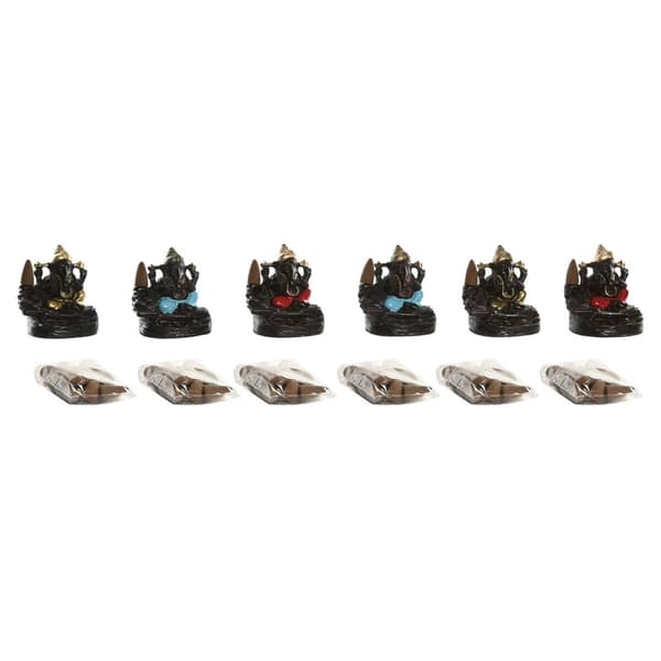 Teline Home ESPRIT Keraminen Mandala Intialainen mies 13 x 8 x 12,5 cm Suitsuke (6 osaa)