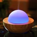 Miniatyrbild 3 av 6: ZEN'AROME - Ultrasonisk Diffuser för Eteriska Oljor Belisia V2 - I Glas och Bambu - Diffusion upp till 60m² - 18,5 x 12 cm