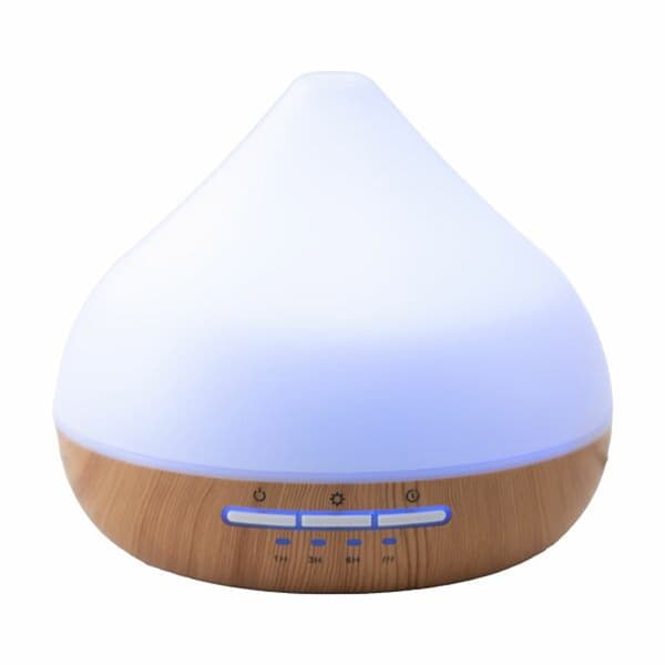 Aromadiffusor med LED og timer - Hvit/tre