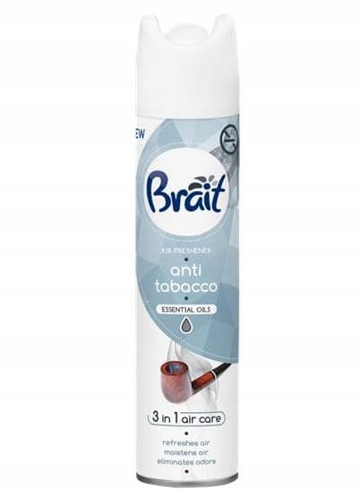 Brait 300ml spray luftfrisker fjerner lugten af tobaksrøg