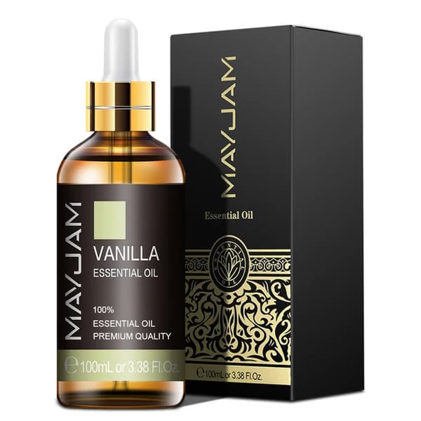 Æteriske olier, citrongræs duft, 100ML flaske, 100ML, Vanilje, 3 stk