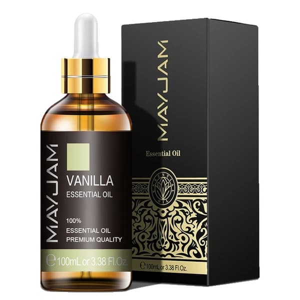 Æteriske olier, citrongræs duft, 100ML flaske, 100ML, Vanilje, 3 stk