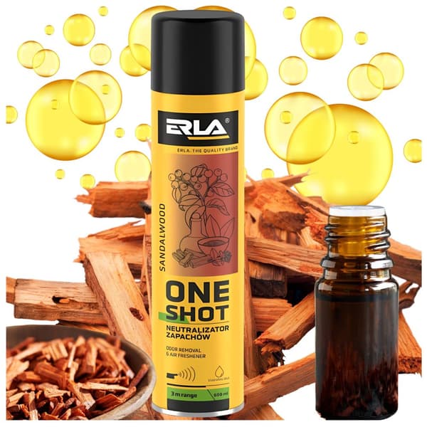 Luktneutralisator för sandelträ 600ml EN SHOT