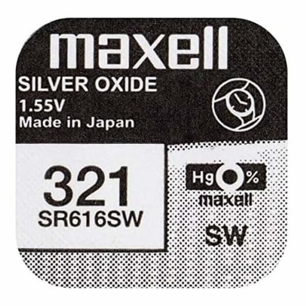 Knappbatteri Maxell SR616SW 321 1,55 V Knappcellsbatterier