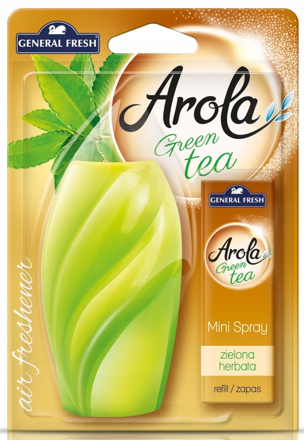 GENERAL FRESH AROLA MINI Spray luftfrisker grøn te 15 ml