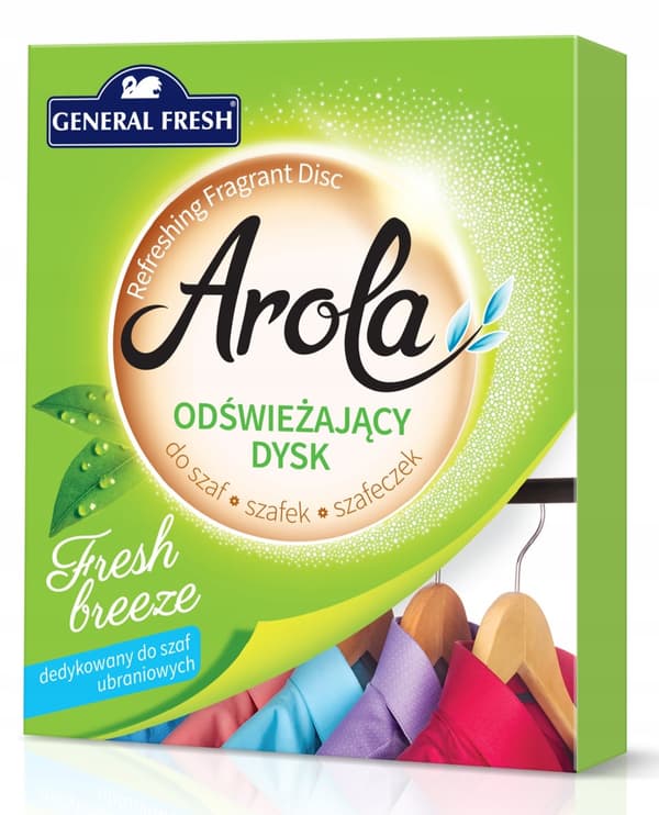 AROLA Fresh Breeze Garderobe Forfriskende Disk Duft 1 stk.