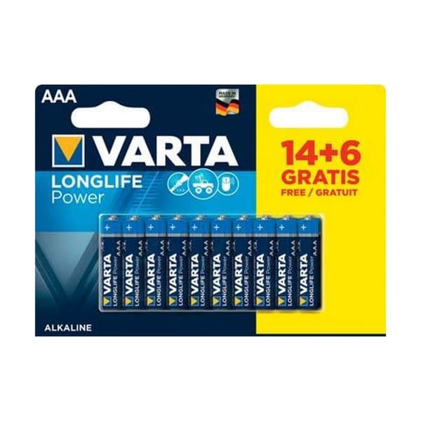Batterier Varta Longlife Power (20 Delar)
