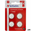 Miniatyrbild 1 av 2: Batterier Verbatim CR2032  4 Delar 20 antal 3V