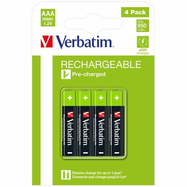 Batterier Verbatim 1,2 V AAA