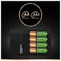 Miniatyrbillede 6 af 6: Oplader + genopladelige batterier DURACELL CEF14 2 x AA + 2 x AAA HR06/HR03 1300 mAh (1 enheder)