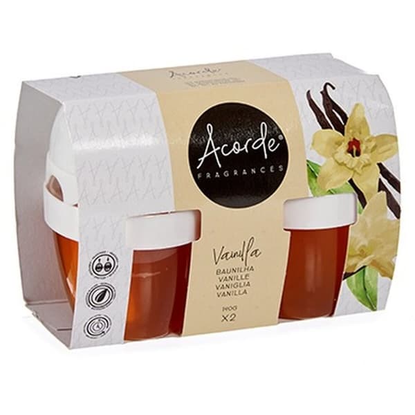 Set med luftfräschare Acorde 1165-VAINILLA Vanilj Gel (24 antal)
