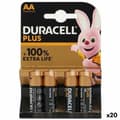 Miniatyrbillede 1 af 2: Alkalinebatterier DURACELL Plus Extra LR06 1,5 V (20 enheder)