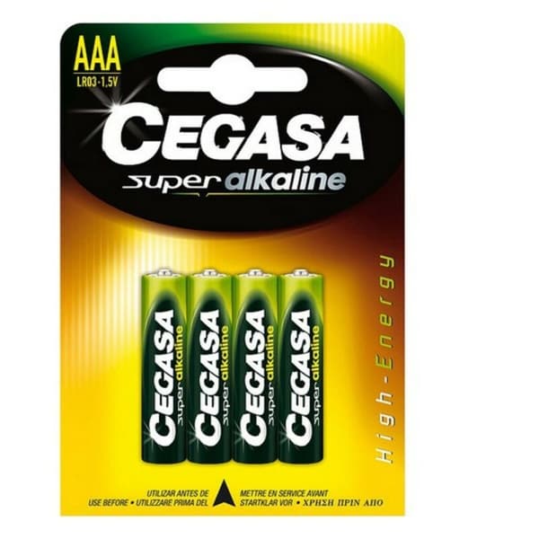 LR03 Alkalinebatterier Cegasa LR03 1,5V (4 uds)