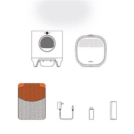 PETKIT | Automatic self-cleaning litter box | PURA X | 50.4x53.5x64.6 cm | White
