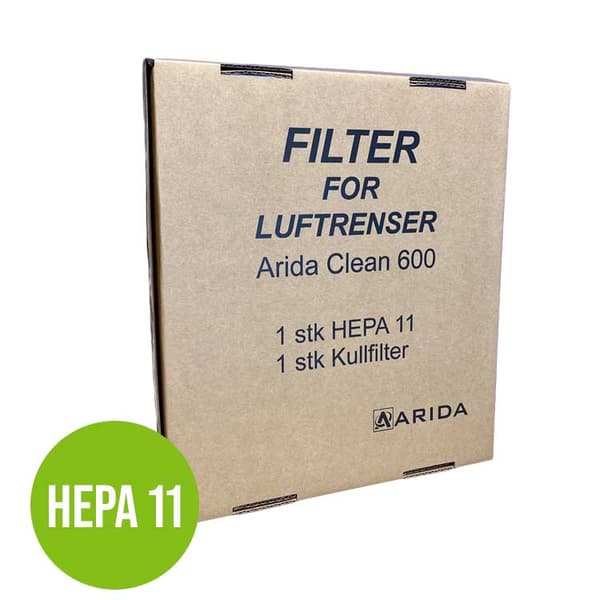 Luftfilterpaket (HEPA 11) till luftrenaren Arida Clean 600