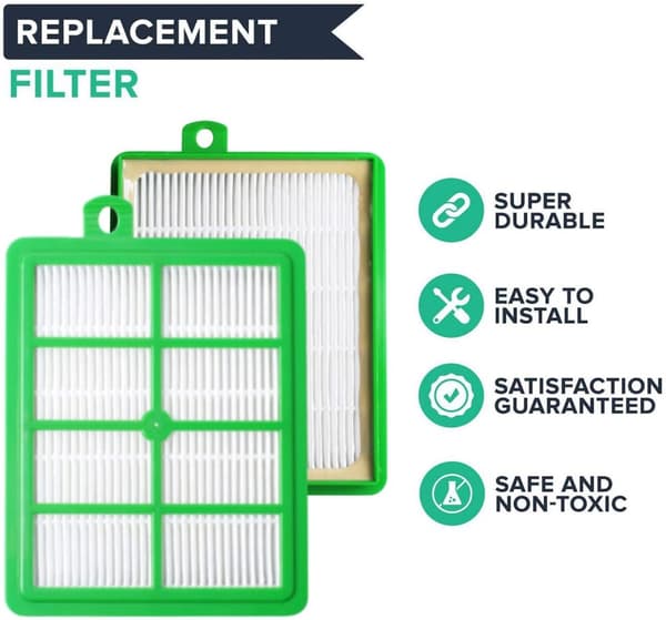 INF HEPA-filter H12 til Philips/Electrolux-støvsugere 2-pak