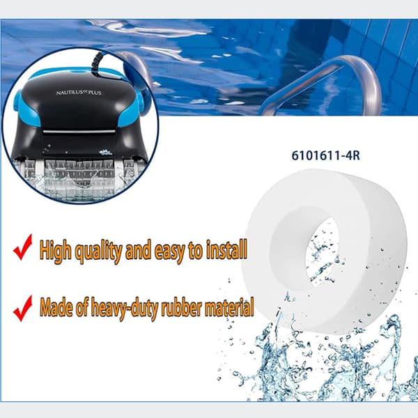 INF 4-Pack erstatningsskrubberhjul til Dolphin Pool Cleaners