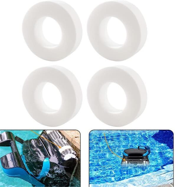 INF 4-Pack erstatningsskrubberhjul til Dolphin Pool Cleaners