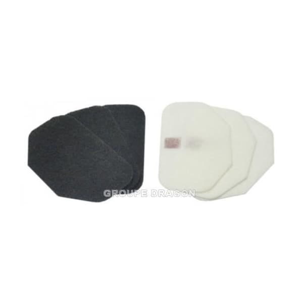 Fritösfilter - Delonghi - F959VWHITE F995 5525106600 F959V - 3 ånga - 3 aktivt kol
