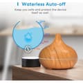 Miniatyrbild 3 av 4: Meross Smart Wi-Fi eterisk oljespridare - Lätt träkorn - 400ml - 15,6W