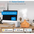 Miniatyrbild 4 av 4: Meross Smart Wi-Fi eterisk oljespridare - Lätt träkorn - 400ml - 15,6W