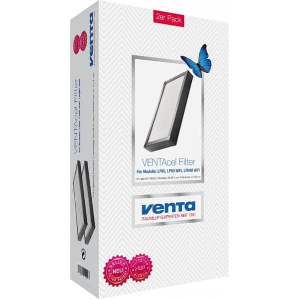 HEPA H13 filter. Patenterad Nelior-teknik. Tar bort 99,95 % av partiklarna ner till 0,07 mikron. För AH902, AP902 och LP60. x2 st.